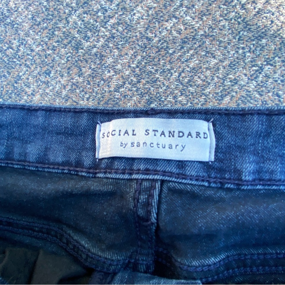 Social Standard by Sanctuary Jeans Straight Leg Baggy Fit Blue Denim size 8 29 - Picture 3 of 13